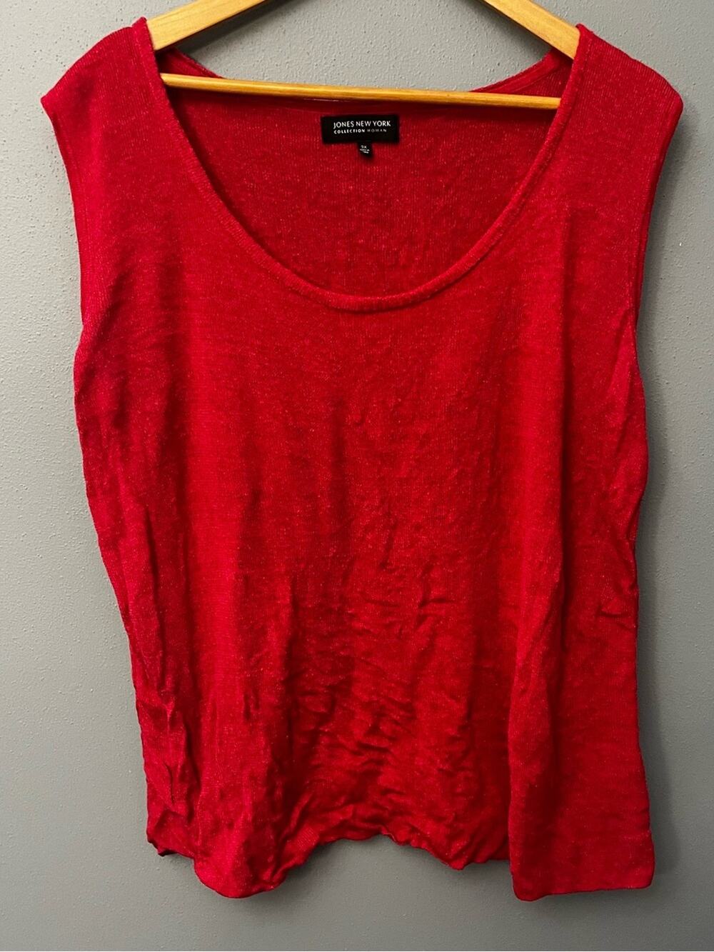 Jones New York Linen Blend Sleeveless Sweater